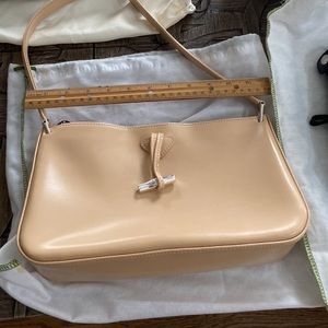 Longchamp cream handbag